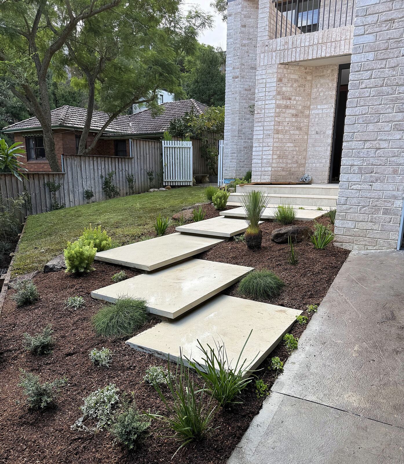Entry stepping slabs